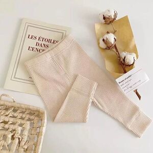 pull-on pants toddler girls and boys beige 12-18 months